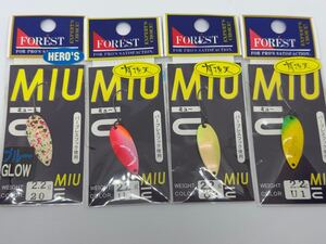 フォレスト ミュー 2.2g 4枚セット Forest MIU