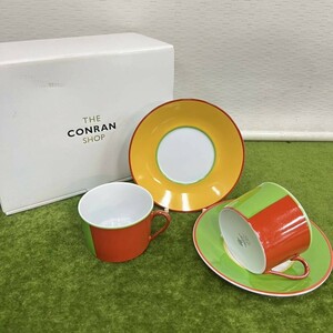 b★☆未使用保管品/THE CONRAN SHOP/ザコンランショップ ティーカップ ソーサーセット ２客揃