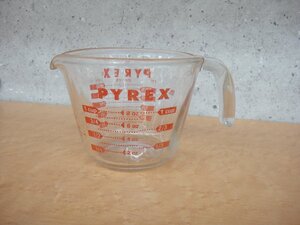 71305RT ビンテージ品 Pyrex パイレックス 旧ロゴ 8oz メジャーカップ 計量カップ 1カップ 250ml 8オンス USA製 耐熱ガラス