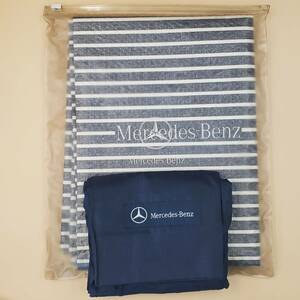 #8876 メルセデス ベンツ レジャーシート エコバッグ セット 青 BLU Mercedes Benz 自動車メーカー キャンプ アウトドア 買物 ピクニック