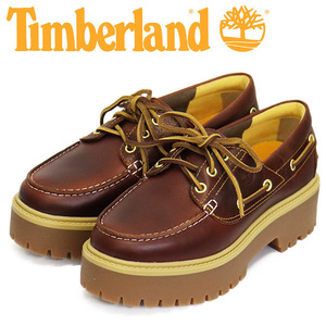 Timberland (ティンバーランド) A2QDM HRTG PLATFORM 3 EYE プラットフォーム スリーアイシューズ レディース Burgudy TB430 US7-約24.0cm