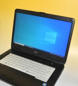 SSD換装済 Office付属 Windows10 中古ノートパソコン LIFEBOOK A550　Corei5-M540 2.53GHz 4GB 160GB DVD