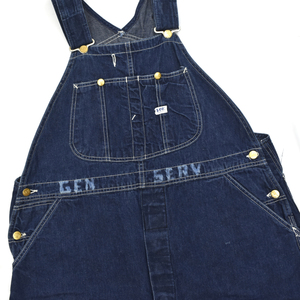 貴重 色濃 usa vintage Lee Jelt Denim ジェルトデニム オーバーオール ステンシル インディゴ 40s 50s 60s 70s ビンテージ ワークウェア