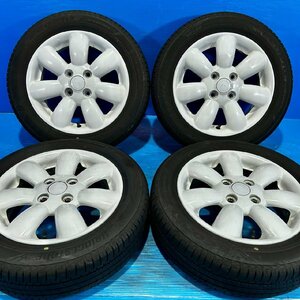 良品 スズキ HE22S アルトラパン純正 14in 4.5J +45 4H PCD100 ホワイト ブリヂストン NH200C 155/65R14 ワゴンR エブリィ スペーシア 等