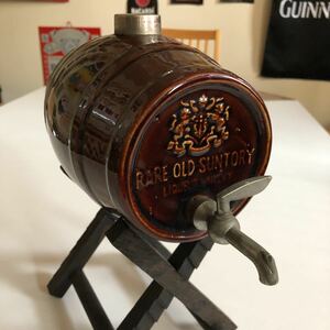 SUNTORY サントリーウイスキー寿屋時代の陶器製ウイスキー入れ年代物