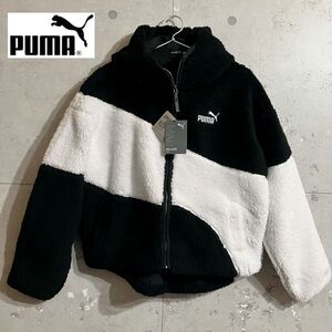 新品14300円★レディース S/USサイズ★PUMA プーマ ビッグ キャット フーデッド シェルパ ジャケット