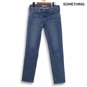 SOMETHING サムシング SKY06 USED加工 ヴィーナスフィット♪ コア スキニー デニム パンツ ジーンズ Sz.30　レディース　K4B00760_8#R