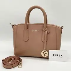 【良品】FURLA TESSA S ハンドバッグ 2way ショルダーバッグ