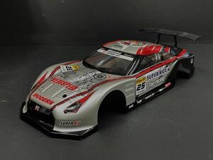 ☆練習用、乗せ換え、予備におススメです！☆【激安】R35 GTR タイプ 銀 1/14 ドリフトラジコンカー用 スペアボディー　