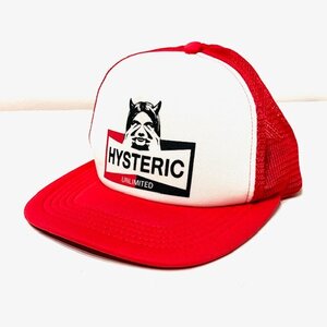 HYSTERIC GLAMOUR UNLIMITED ヒステリックグラマーメッシュキャップ 赤 レッド 0211QH01 キャップ 帽子 メッシュ 調節可能 HMY