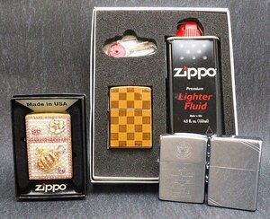 ZIPPO ジッポ 4点おまとめ エアフォース他 ブランドライター 喫煙具 着火未確認 箱入り2点 1点備品付き◆おたからや【G-B53735】同梱-2