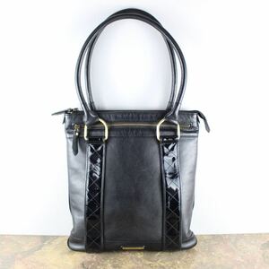 BURBERRY LOGO LEATHER TOTE BAG/バーバリーロゴレザートートバッグ