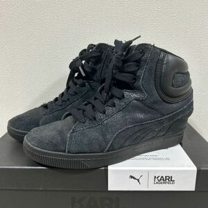 プーマPUMA スニーカー ブラック ミッド 24cm レディース