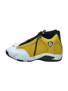 NIKE◆AIR JORDAN 14 RETRO_エアジョーダン 14 レトロ/27.5cm/YLW