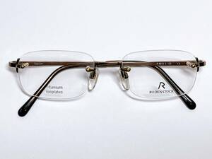 ローデンストック RODENSTOCK メガネ ★ ふちなしフレーム 軽量 チタン 日本製 ★ Titanium Ionplated 眼鏡