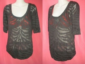 ＵＳＥＤ rue21 トップス サイズＸＬ 黒色