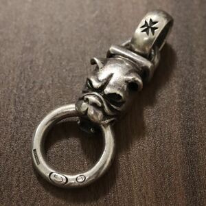 【希少】GABOR ガボール Old Bulldog Pendant オールド ブルドッグヘッド ペンダント トップ 925 SV SILVER シルバー E45