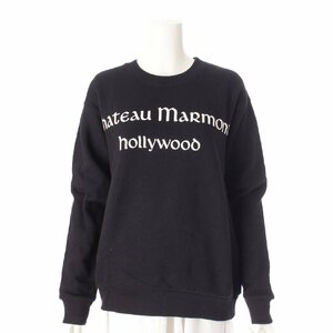 【グッチ】Gucci　19ss フラワー バックプリント ロゴ スウェット 469250 ブラック XS 【中古】【正規品保証】205331