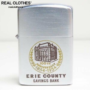 ZIPPO/ジッポー Erie County Savings Bank 1954年後期～1955年前期頃製 /LPL