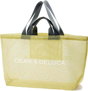 DEAN&DELUCA ディーン&デルーカ♪BIGサイズ シトラスイエロー 2WAYメッシュトート/ビーチバッグ 美品