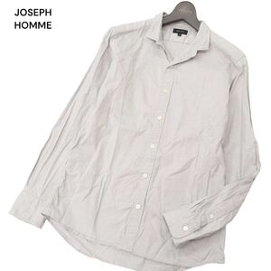 JOSEPH HOMME ジョセフ オム 通年 長袖 ストレッチ★ ベーシック シャツ Sz.46　メンズ グレー　C4T05910_6#C