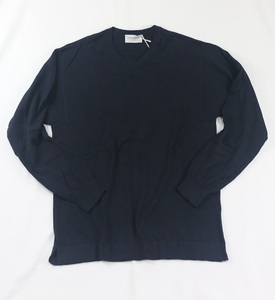 新品 John Smedley　ジョンスメドレー 最高級シーアイランドコットン Mサイズ NAVY