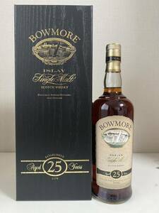 【未開栓】BOWMORE ボウモア 25年 アイラ カモメラベル 750ml 43% スコッチ 箱付