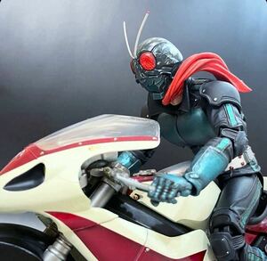 S.I.C.仮面ライダーTHE NEXT 1号&サイクロン 改造 リペイント 完成品 SIC サイクロン号