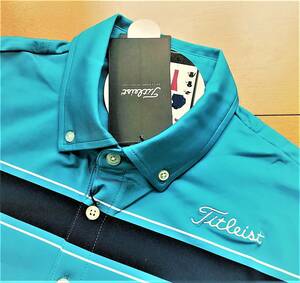 ◆TITLEIST◆タイトリスト◆半袖ポロ◆M◆ブルー系