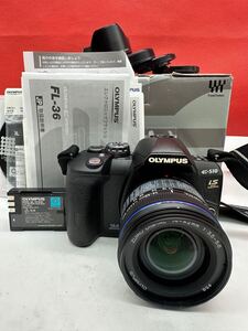 ▽ OLYMPUS E510 デジタル一眼レフカメラ ボディ ZUIK DIGITAL 14-42mm F3.5-5.6 レンズ シャッター、フラッシュOK 動作確認済 オリンパス