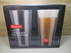 ☆bodum ボダム SKAL ダブルウオール サーモグラス 350ml×2個 未使用品!!