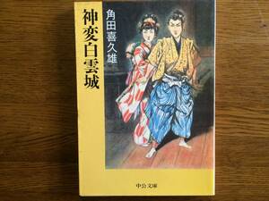 【厳選！中公文庫】神変白雲城　1993年　初版　角田喜久雄　挿画／山口将吉郎