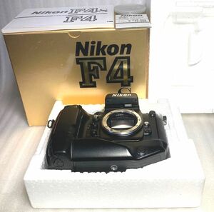 ★完動・未使用に近い・極美品★Nikon F4S (Nikon F4) カメラボディ元箱（上下緩和材付き）説明書 値札等付属 動作確認済 ワンオーナー品