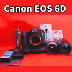 Canon EOS 6D ダブルレンズ　バッテリーパック　スマホ転送可