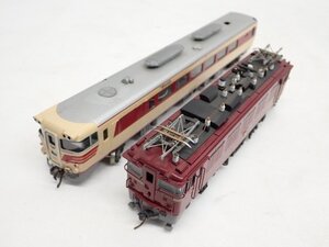 メーカー不明 国鉄ED75形 (75 100) 電気機関車 + 国鉄キハ82形 (82 19) 気動車 HOゲージ ジャンク品 ∩ 70C54-38