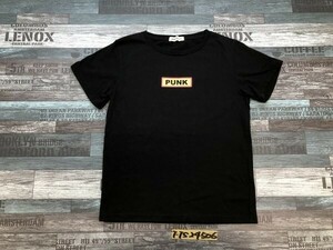 BROWNY WEGO ウィゴー レディース PUNKプリント 半袖Tシャツ F 黒