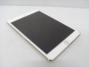 1382　【ジャンク/画面割れ】iPad mini3 Wi-Fi+Cellular 64GB/ゴールド au