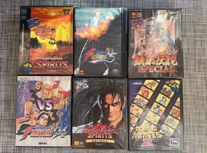 ネオジオ家庭用ゲームセット neogeo aes snk game package 希少品激レア　レトロゲーム　arcade aes retrogaming サムライスピリッツ KOF