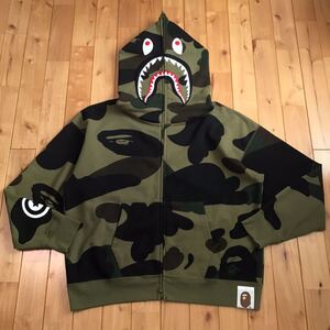 ★XL★ Giant shark full zip hoodie a bathing ape BAPE 1st camo シャーク パーカー エイプ ベイプ アベイシングエイプ 迷彩 pz0184