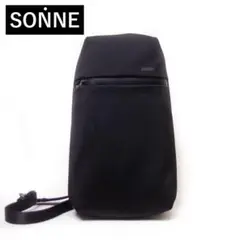 新品 SONNE バッグ 撥水ナイロン ボディバッグ TRIM ブラック