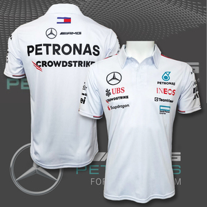 【Mサイズ】メルセデスAMG ペトロナス F1チーム 2024 レプリカポロシャツ ハミルトン ラッセル アパレル⑦