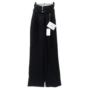 Peter Do ピータードゥ RIB COMBO TAILORED PANT PD-SS21-128A リブ コンボ テーラードパンツ ウィメンズ ブラック 黒 36 20019794