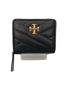 TORY BURCH◆2つ折り財布/レザー/ブラック/トリーバーチ