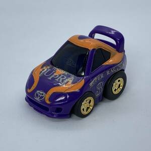 【キズあり】チョロＱ スーパーレーシングセット 紫×オレンジ 金色ホイール SUPRA スープラ （Q02374