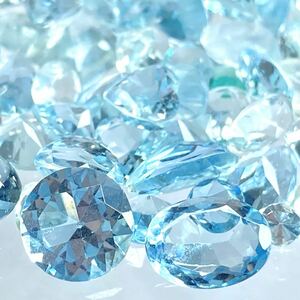 1円〜!!◯天然アクアマリンおまとめ26.5ct◯n ルース 裸石 宝石 ジュエリー jewelry aquamarine ベリル w5 99