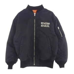 WACKO MARIA ワコマリア MA-1 FLIGHT JACKET TYPE-3 フライト ボンバー ジャケット ブラック系 L【中古】