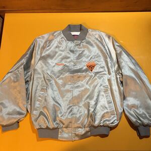 ASW JACKET Grocers Supplyジャケット ナイロン ブルゾン シルバー アメリカ製 企業物