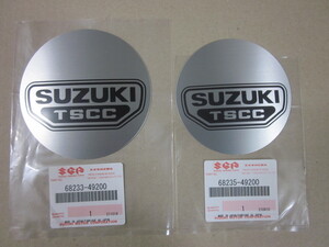 送無新品 スズキ純正 エンジンカバーエンブレム セット 銀色 GSX750S カタナ 1型 2型 GSX1100S GU76A GSX1100S 刀 ポイント ジェネレーター