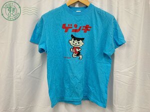 BA0603684　＃ United Athle ユナイテッドアスレ Tシャツ 半袖 キャラクターTシャツ ゲンキくん ライトブルー 水色 Lサイズ 中古品