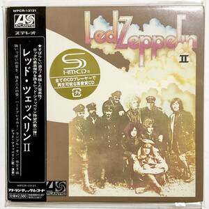 未開封　紙ジャケットCD　LED ZEPPELIN　レッド・ツェッペリンⅡ　SHM-CD　WPCR-13131　　　T017